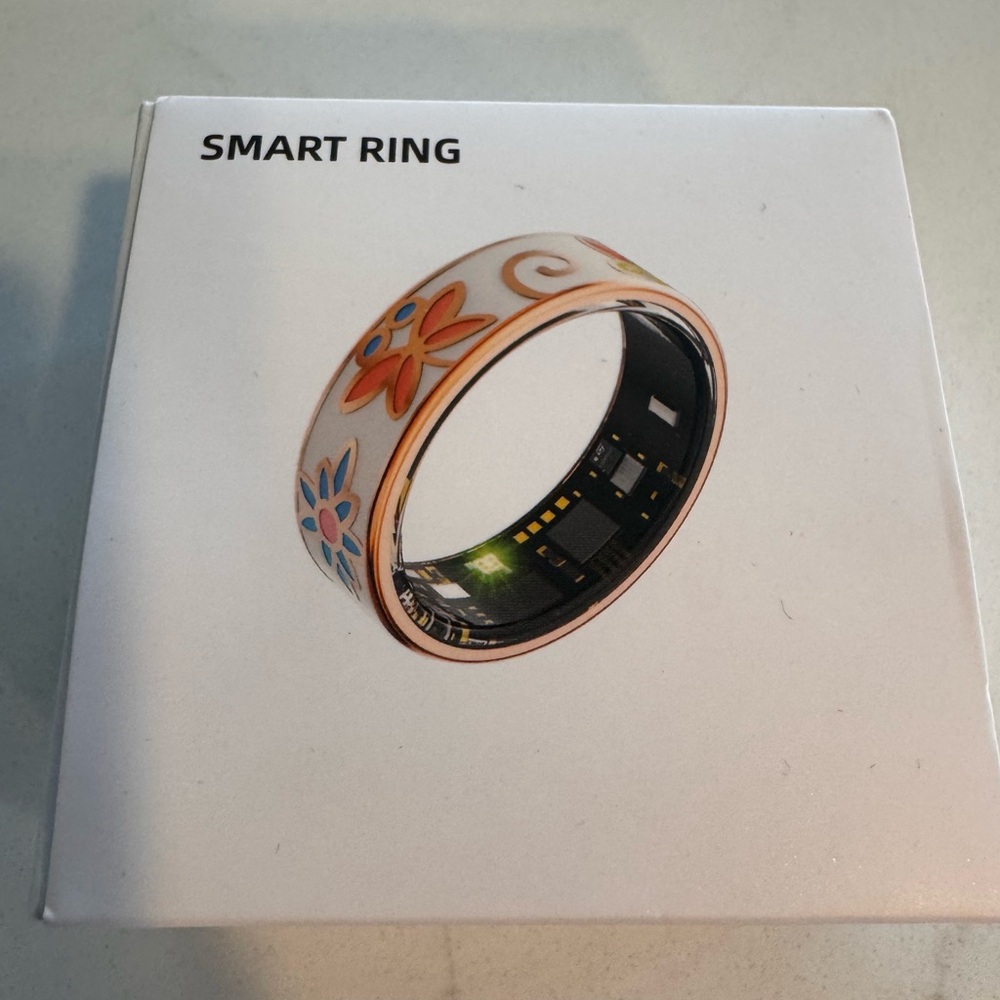 Smart Ring with Floral Design - Multicolor